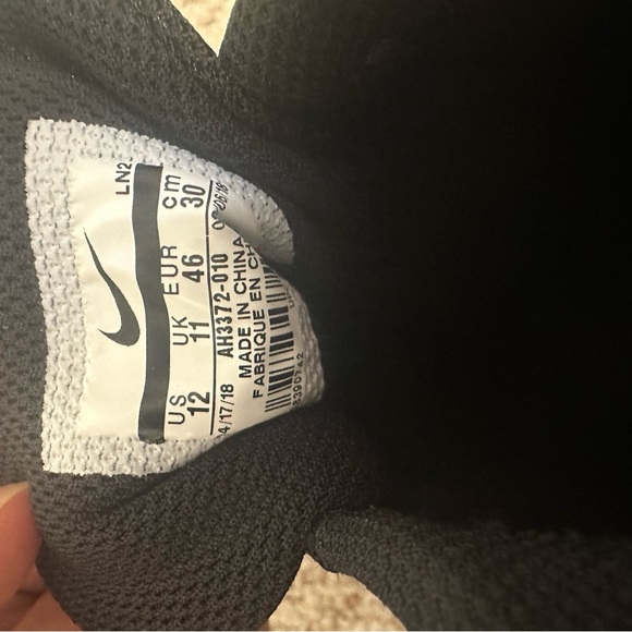 Nike Zoom Trout 856 Baseball Cleat AH3372-010 Metal Mid 3/4 Top Black Men's 12 - Picture 5 of 6